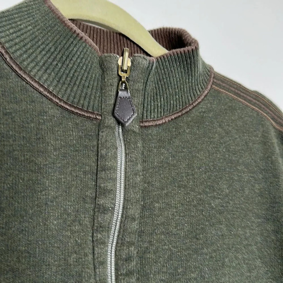 Men’s Brown/Green Reversible Pull Over Sweater - Picture 11 of 14